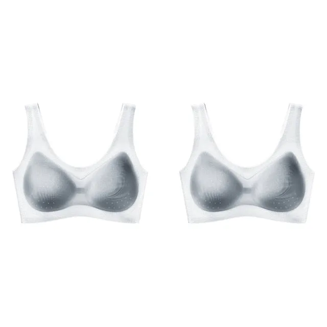 1/2PCS/3PCS Bras for Women Seamless Wireless Ultra Thin Bra Breathable Sleep Bralette Sports Bra Vest Underwear Plus Size M-7XL