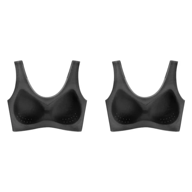1/2PCS/3PCS Bras for Women Seamless Wireless Ultra Thin Bra Breathable Sleep Bralette Sports Bra Vest Underwear Plus Size M-7XL