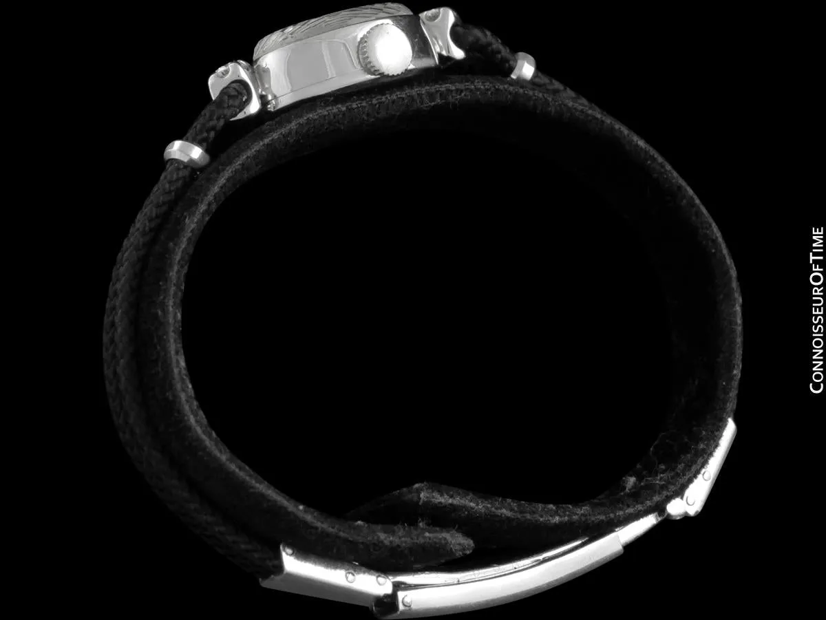 1960's Rolex Ladies Dress Watch, Silver Dial - 14K White Gold & Diamonds