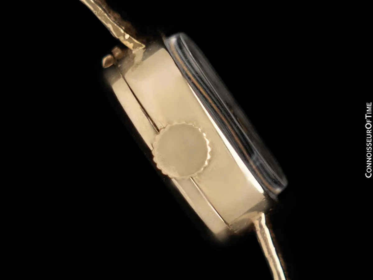 1960's Rolex Vintage Ladies Bracelet Dress Watch - 14K Gold