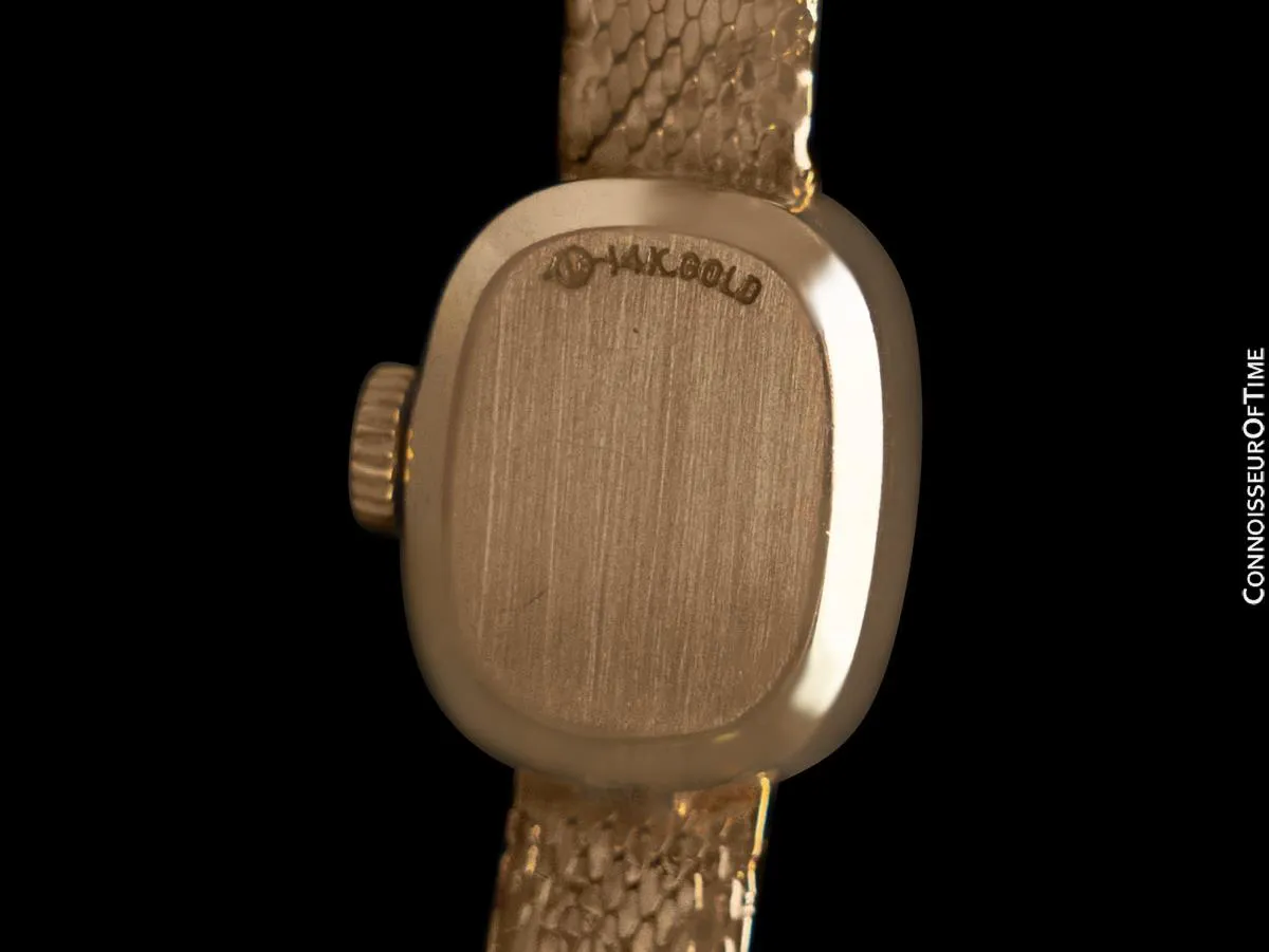 1960's Rolex Vintage Ladies Bracelet Dress Watch - 14K Gold