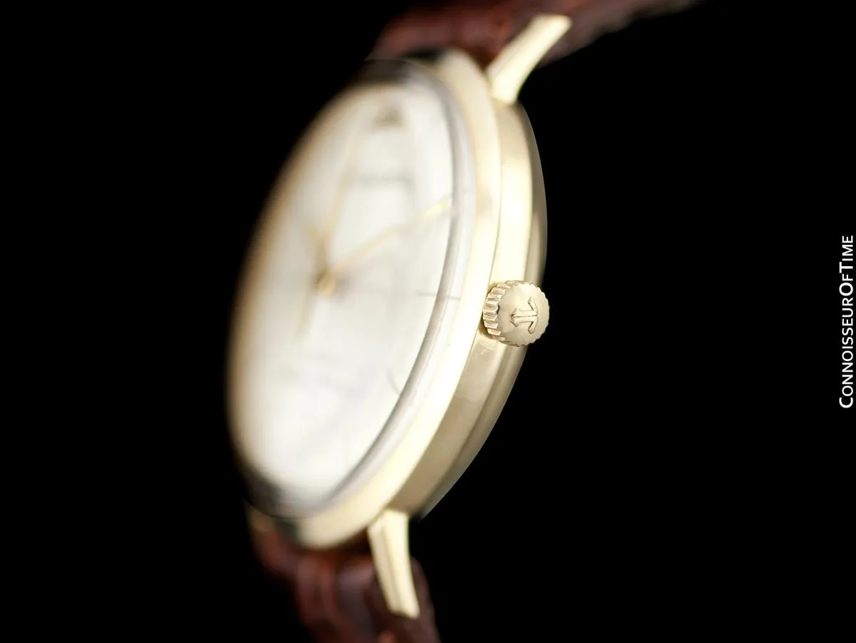 1961 Jaeger-LeCoultre Master Mariner Vintage Mens 14K Gold Watch - Box & Booklet
