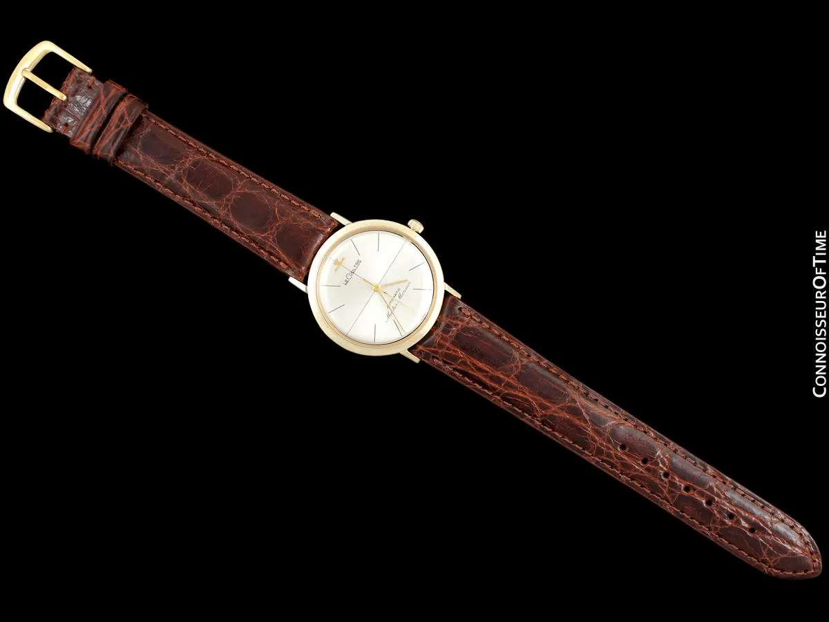 1961 Jaeger-LeCoultre Master Mariner Vintage Mens 14K Gold Watch - Box & Booklet