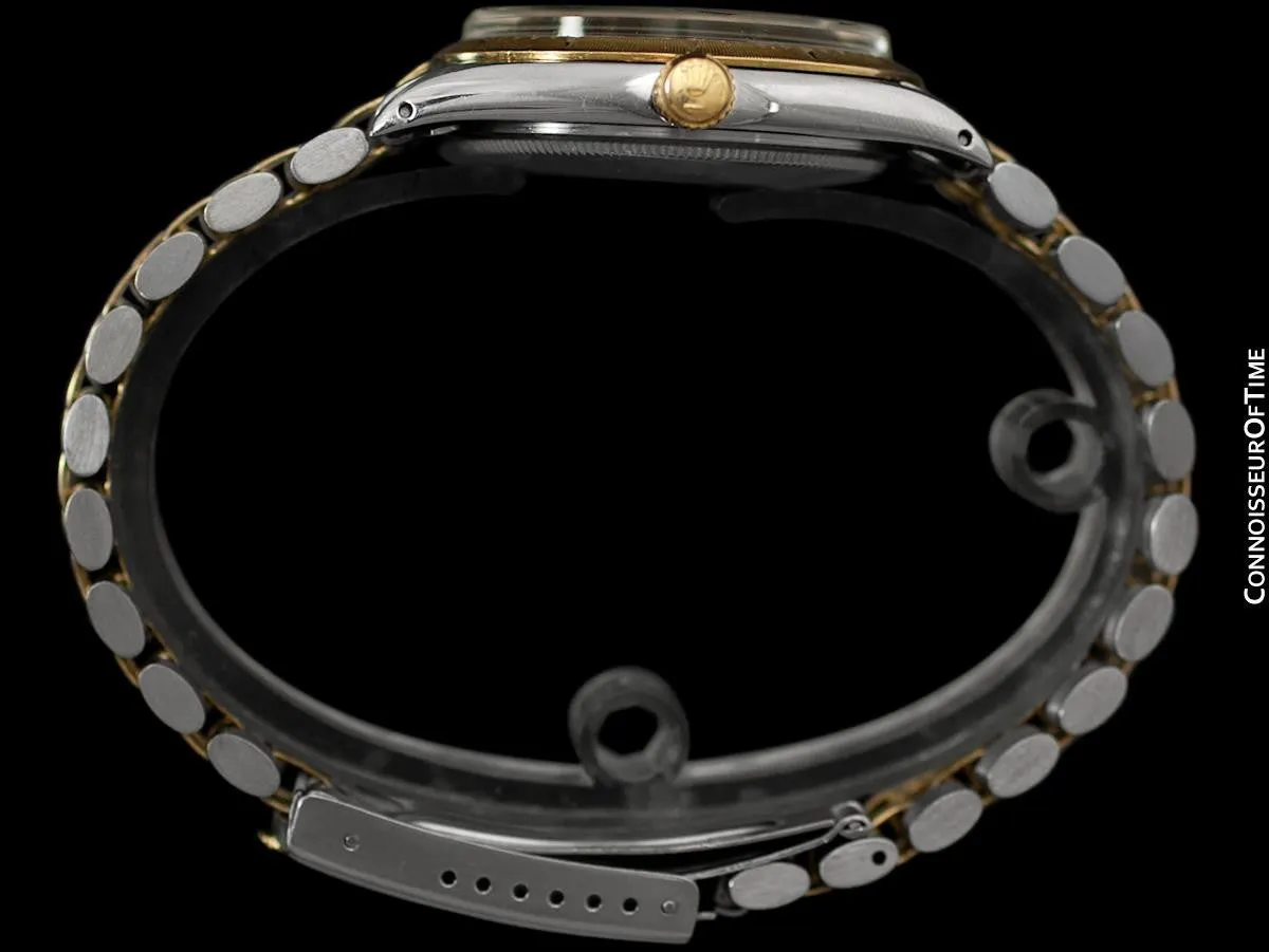 1965 Rolex Oyster Perpetual Vintage Mens 2-Tone Watch, Stainless Steel & 14K Gold - The Zephyr