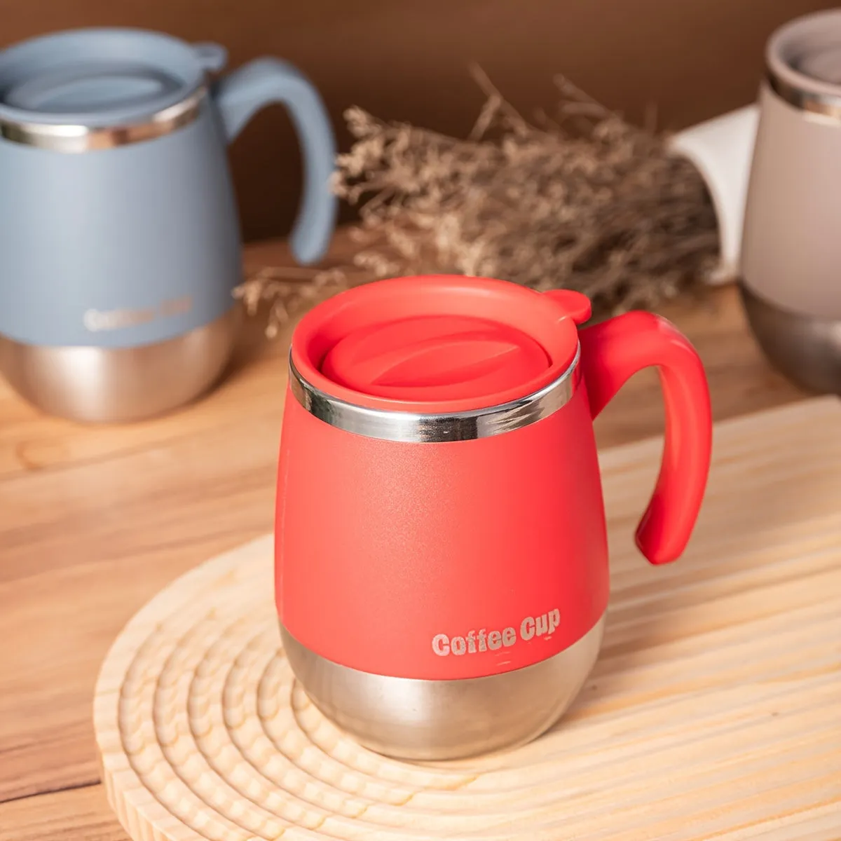 1pc 500ml Premium Insulated Stainless Steel Coffee Mug with Lid - Keeps Drinks Hot or Cold for Hours, Sweat-Free, Durable, and Easy to Clean - Ideal Gift for Home, Outdoor, Camping, Birthday, Holiday, Thanksgiving, and Christmas
