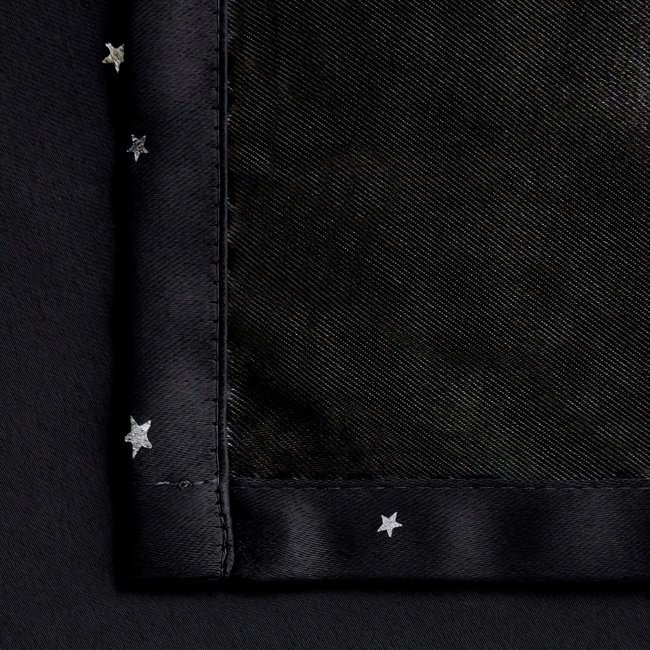 1pc Silvery Star Blackout Curtain, Thermal Insulated Twinkle Star Curtain, Grommet Top Window Treatment Drape For Bedroom Livingroom