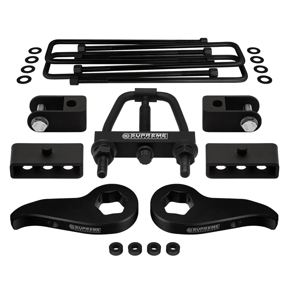 2011-2019 GMC Sierra HD Full Suspension Lift Kit with Front Shock Extenders & Torsion Max Tool 4WD 4x4 | SUPREME'S NEW HD STEEL LIFT BLOCKS!