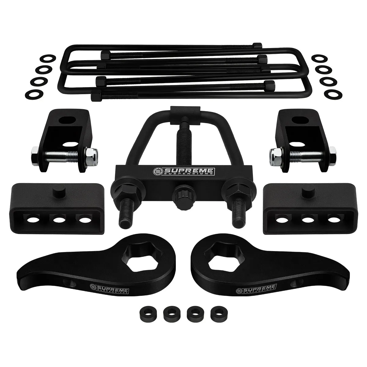 2011-2019 GMC Sierra HD Full Suspension Lift Kit with Front Shock Extenders & Torsion Max Tool 4WD 4x4 | SUPREME'S NEW HD STEEL LIFT BLOCKS!