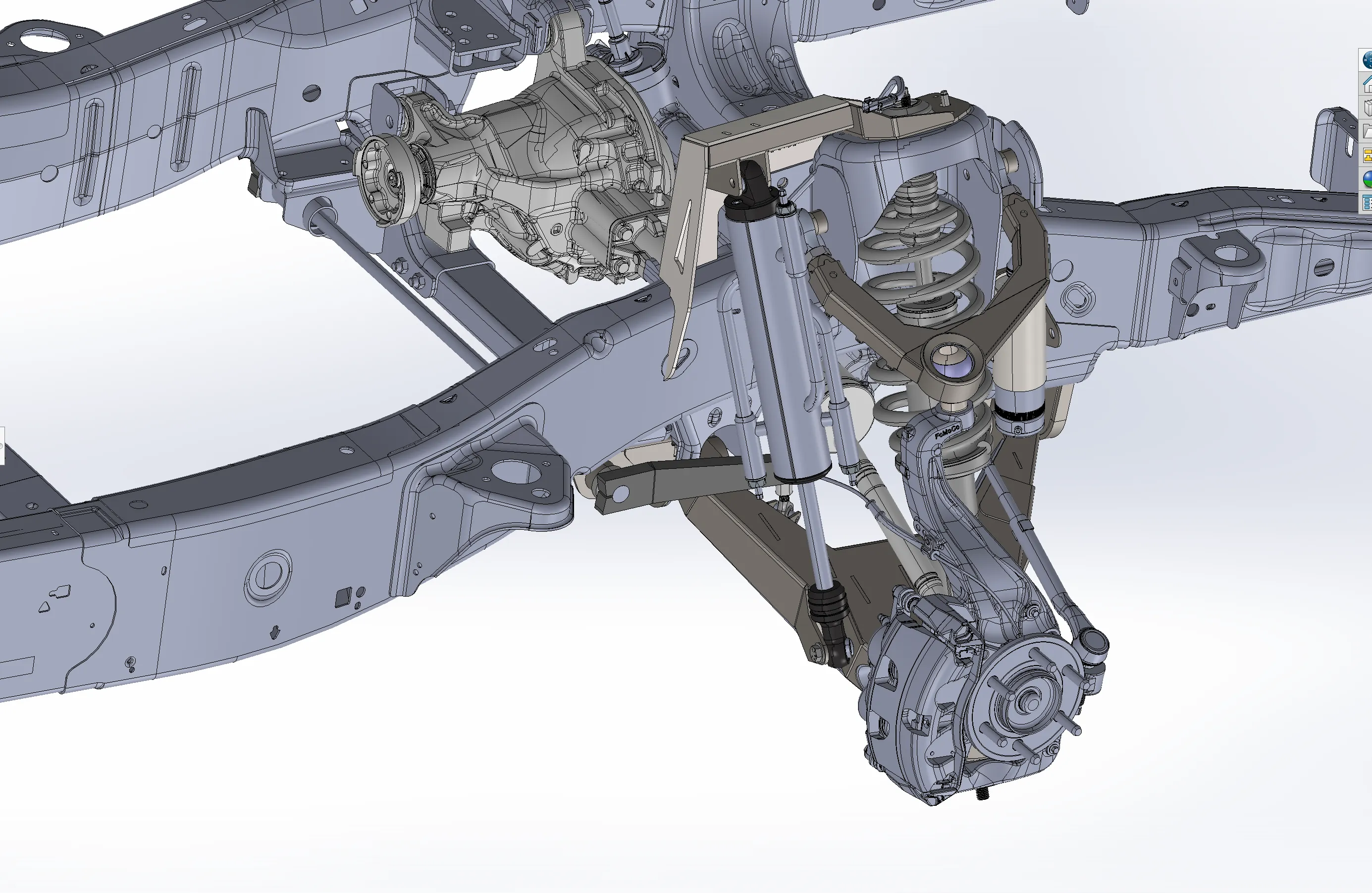 2017-2020 Raptor Mid Travel Front Suspension Kit with Fabricated Upper Arm - Gen 2