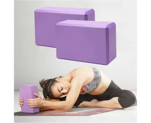 2PCS Yoga Foam Block Brick - Purple