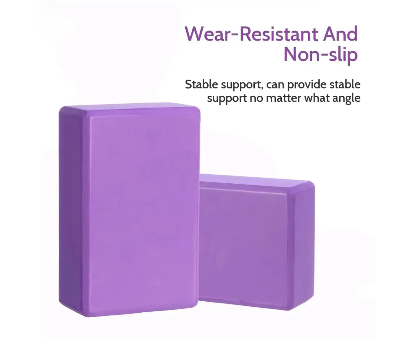 2PCS Yoga Foam Block Brick - Purple