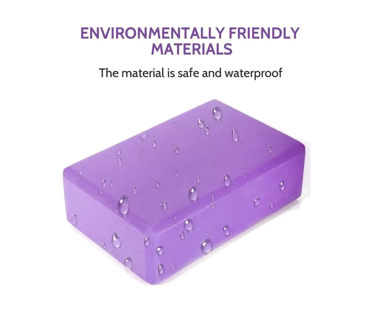 2PCS Yoga Foam Block Brick - Purple