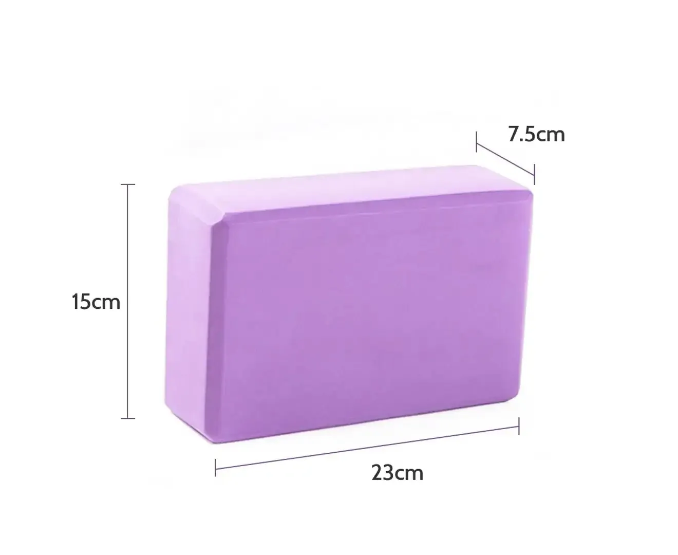 2PCS Yoga Foam Block Brick - Purple