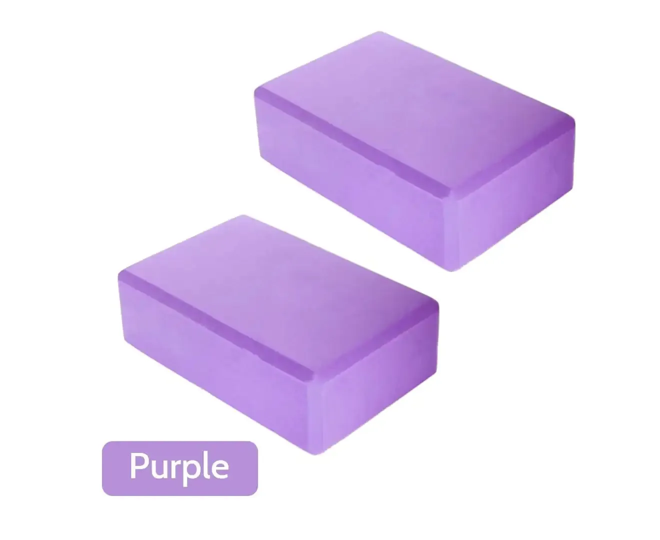 2PCS Yoga Foam Block Brick - Purple