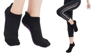 3-Pairs: Women's Non-Skid Workout Exercise Grip Socks