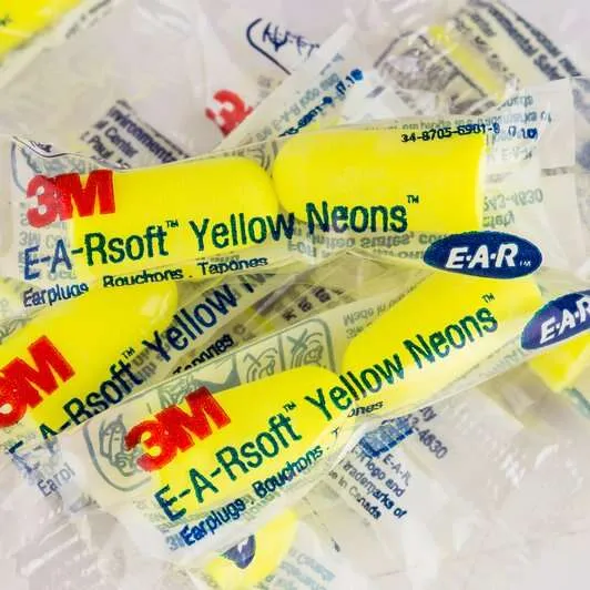 3M E-A-Rsoft™ Yellow Neons™ Uncorded Earplugs, Poly Bag 312-1250