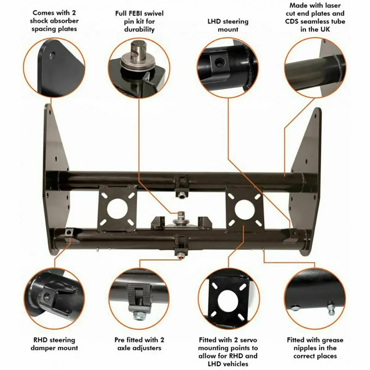 4" NARROWED ADJUSTABLE BAY WINDOW BUS BEAM