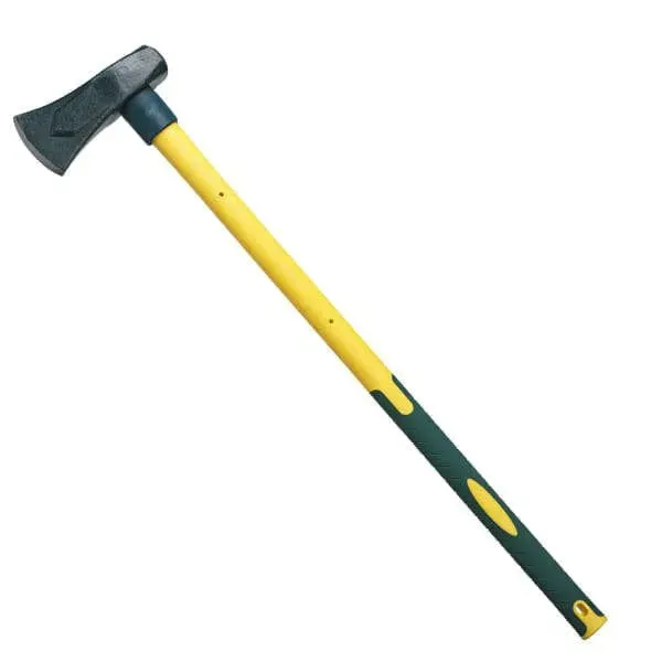 6LB WOOD SPLITTING MAUL AXE FIBREGLASS SHAFT ANTI-JAM HEAD   LOG BOMB WEDGE