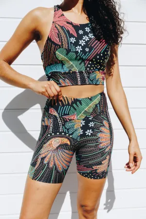 A Tapestry of Colour Longline Medium Impact Bra