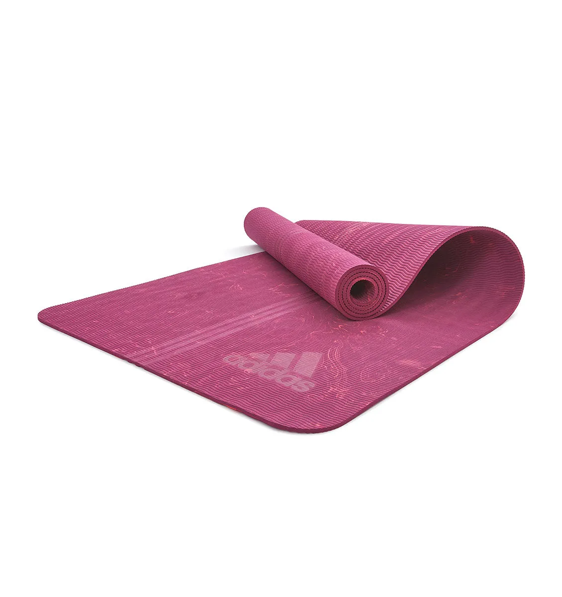adidas Camo Yoga Mat - 5mm - Power Berry