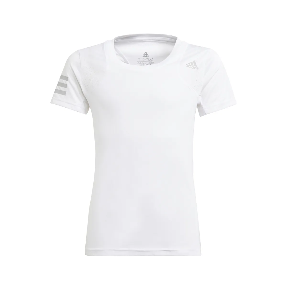 adidas Girls' Club Top (White/Grey)