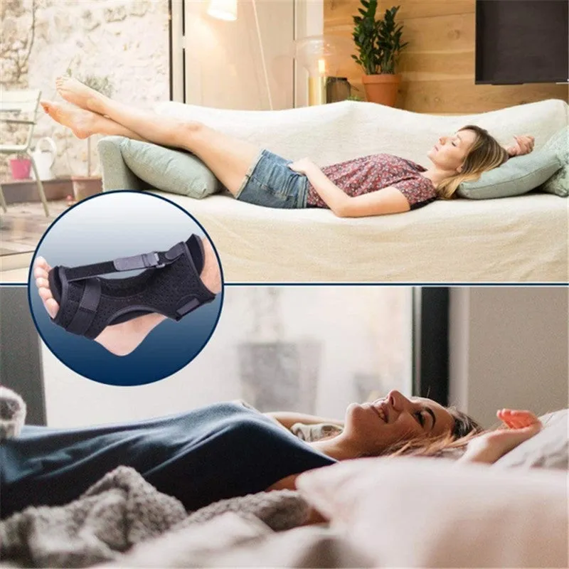 Adjustable Plantar Fasciitis Night Foot Splint Drop Orthotic Brace Elastic Dorsal Night Splint
