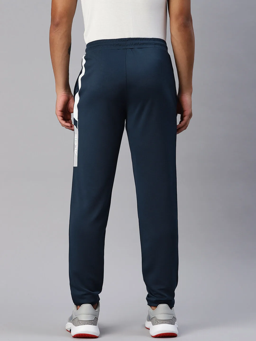 Alcis Men Striped Drytech  Slim Fit Running Track Pants