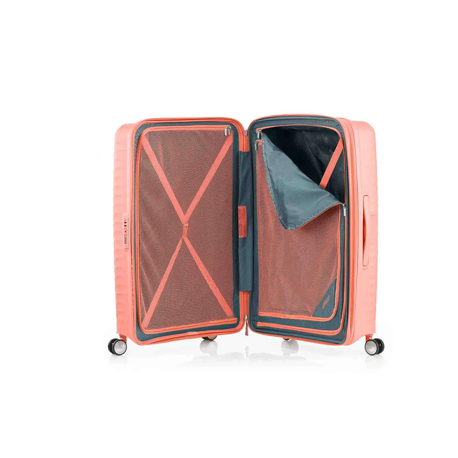 American Tourister Squasem 75cm Suitcase Bright Coral