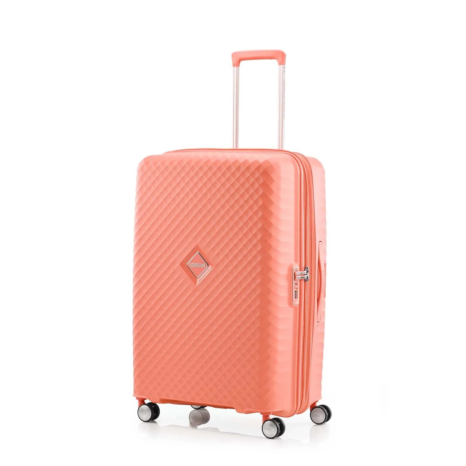 American Tourister Squasem 75cm Suitcase Bright Coral