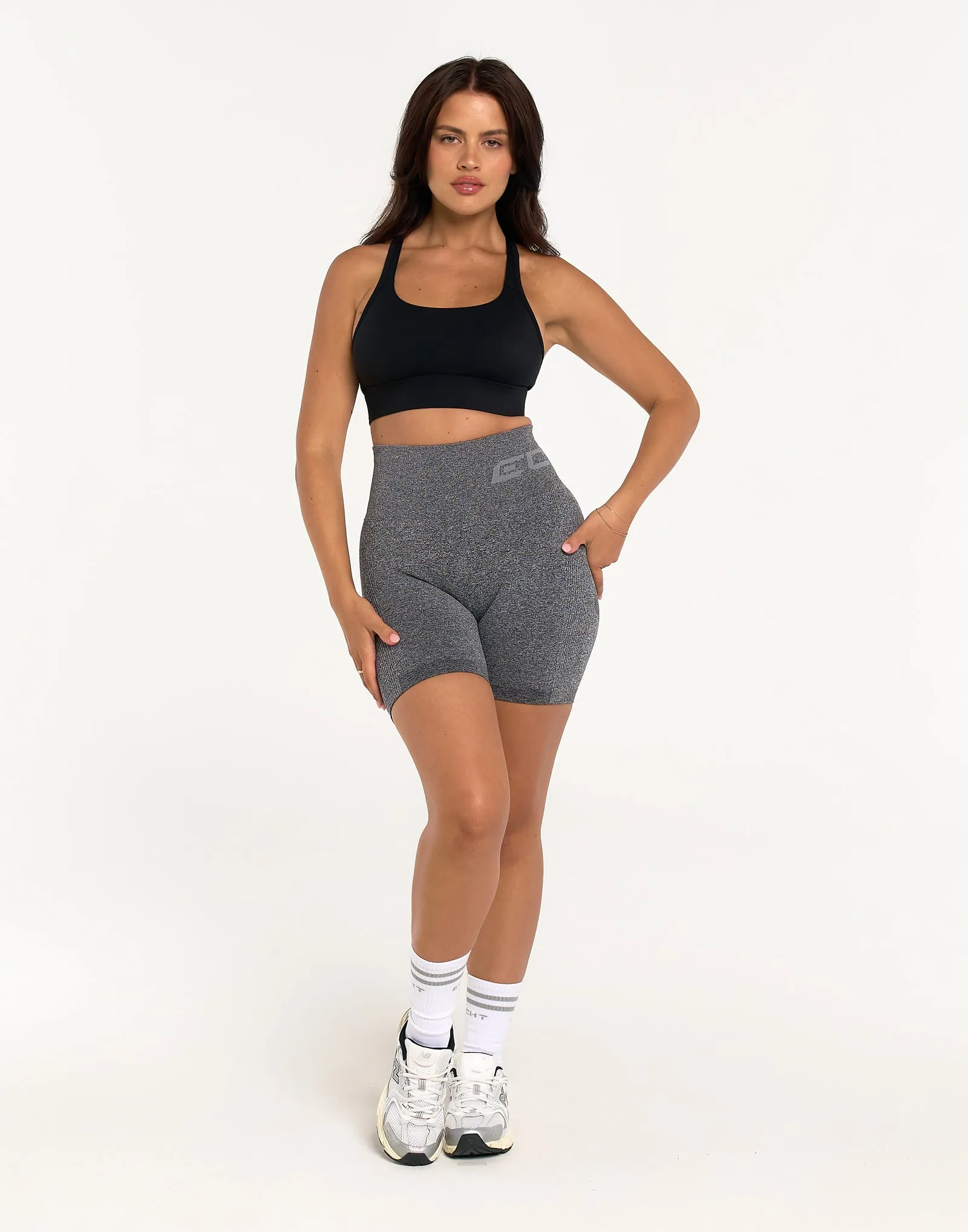 Arise Scrunch Shorts - Charcoal
