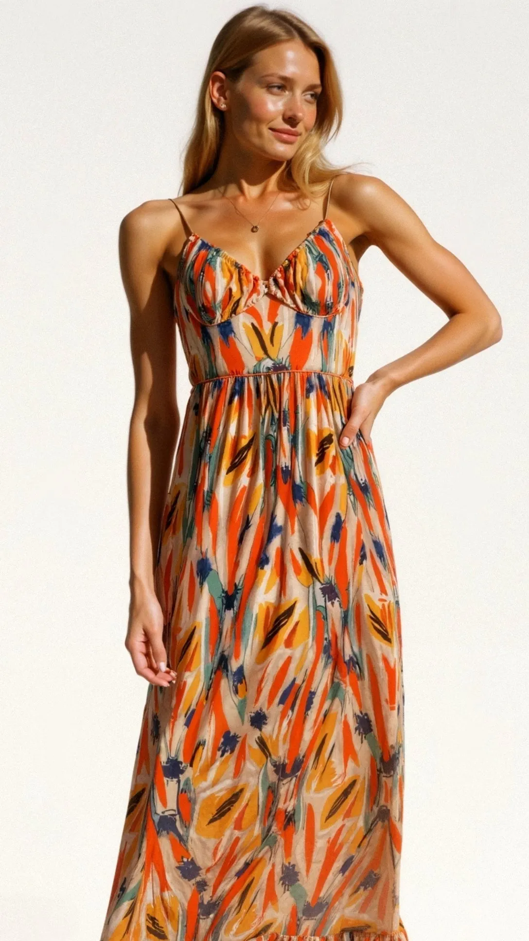 Asmita - Lightweight Spring Floral Woman's Dress