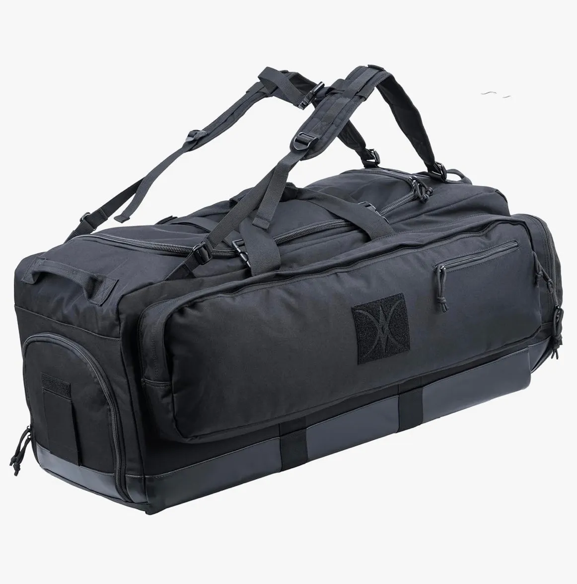 BACKFERRY Large Duffle Bag Duffel Pack with Backpack Shoulder Straps and Shoes Compartment 105L for Sports Travel Hunting Camping.