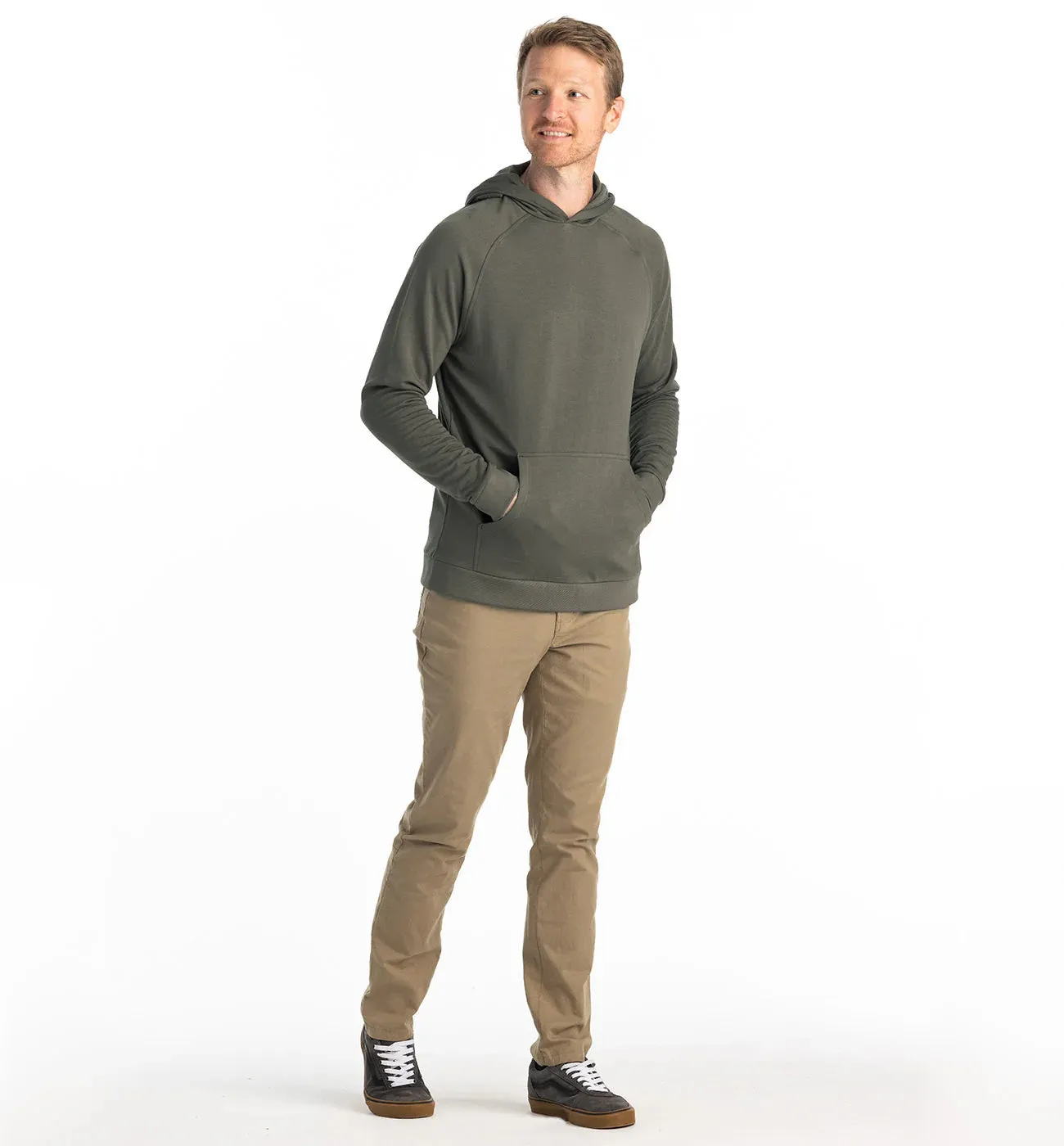 Bamboo Lightweight Fleece Hoodie | Free Fly | Fatigue