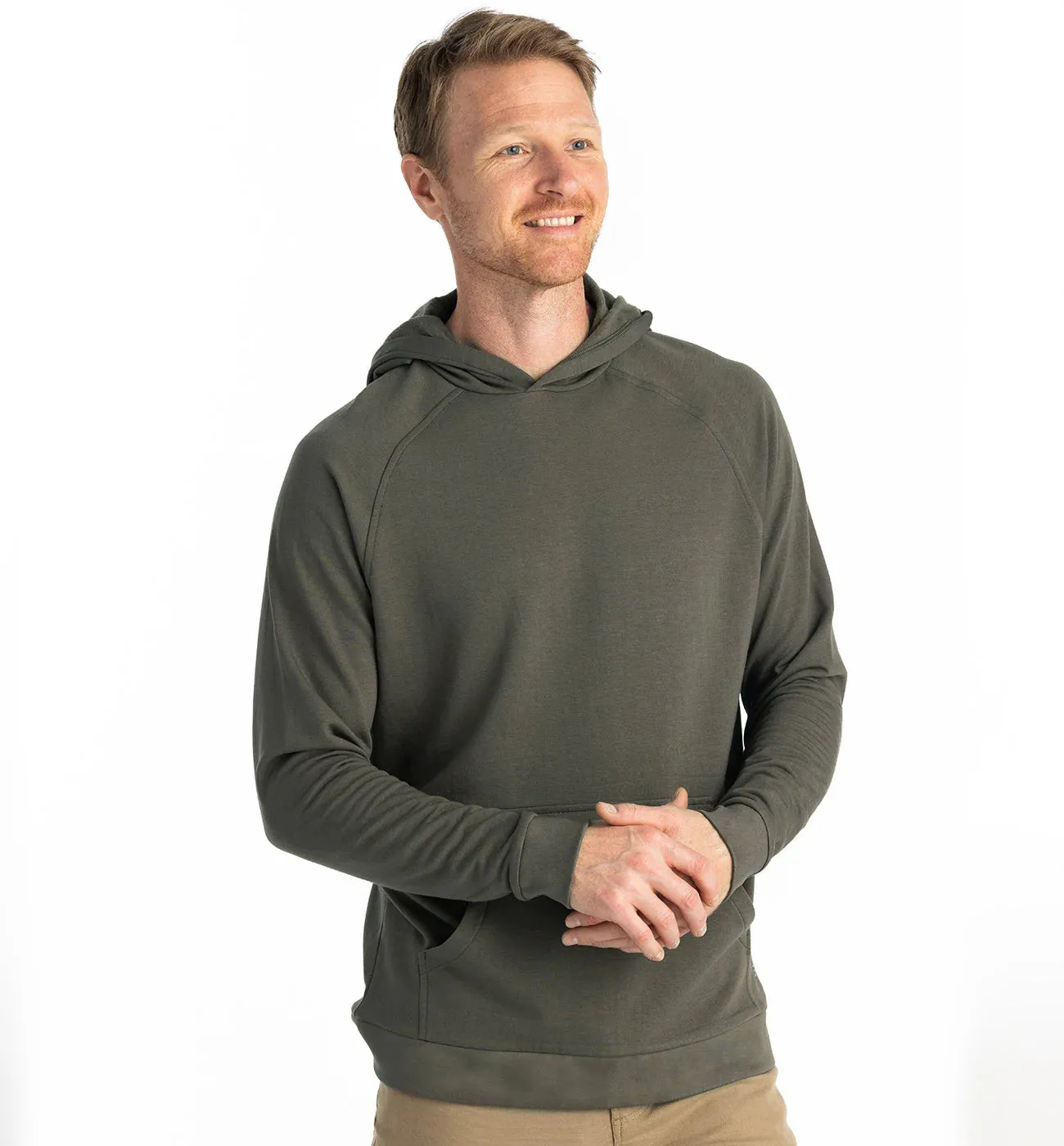 Bamboo Lightweight Fleece Hoodie | Free Fly | Fatigue