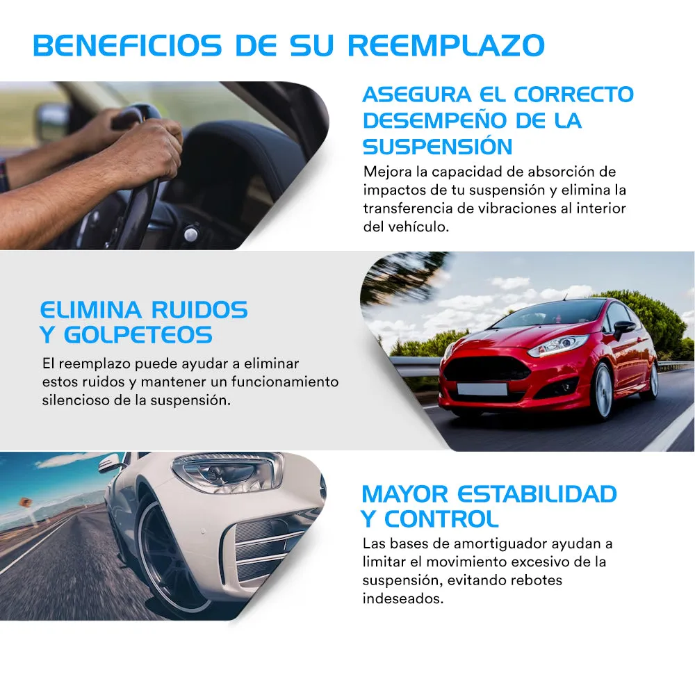 Bases De Amortiguador Original Ag Strut Volkswagen T-Cross 2020-2022 Delanteros