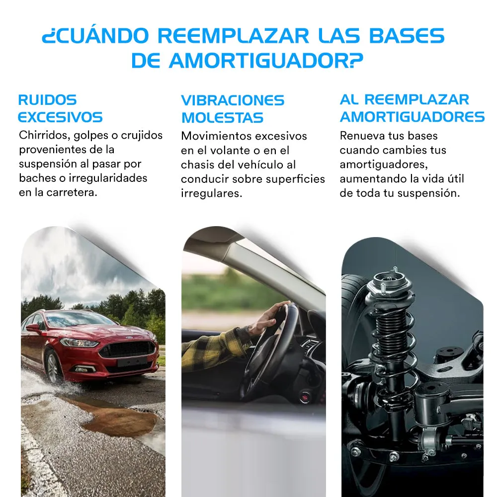 Bases De Amortiguador Original Ag Strut Volkswagen T-Cross 2020-2022 Delanteros