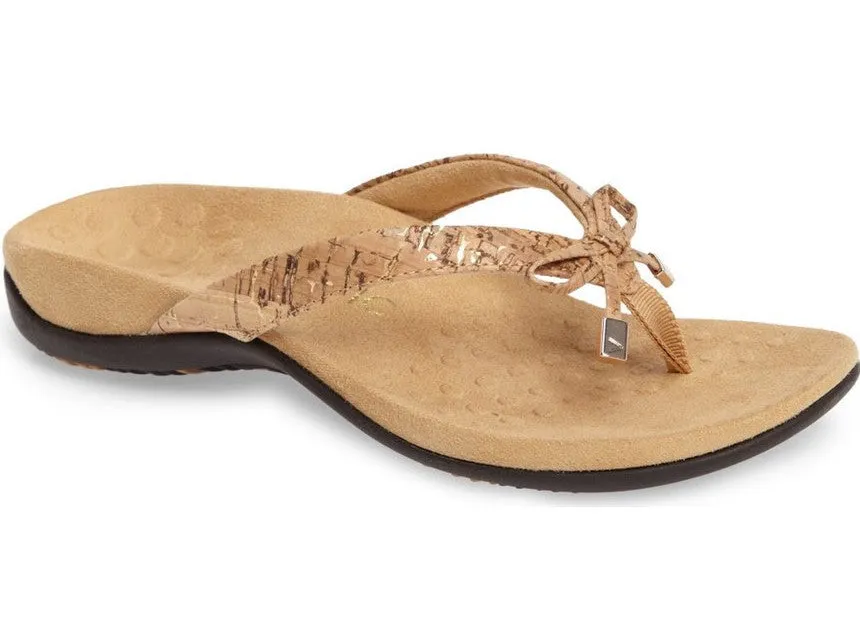 Bella gold cork sandals