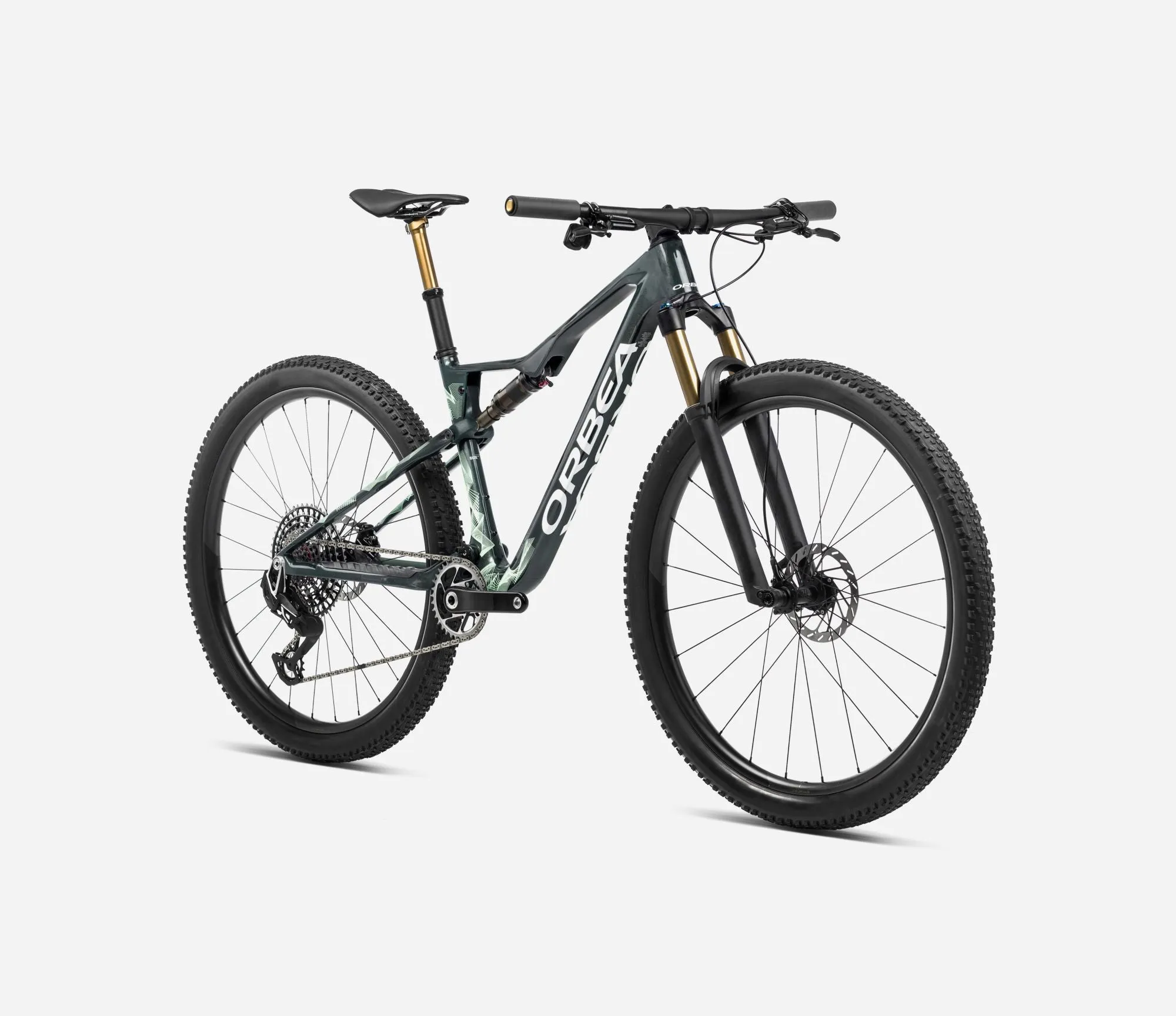 Bicicleta Cross Country Orbea OIZ M-TEAM AXS Verde Oscuro/Menta