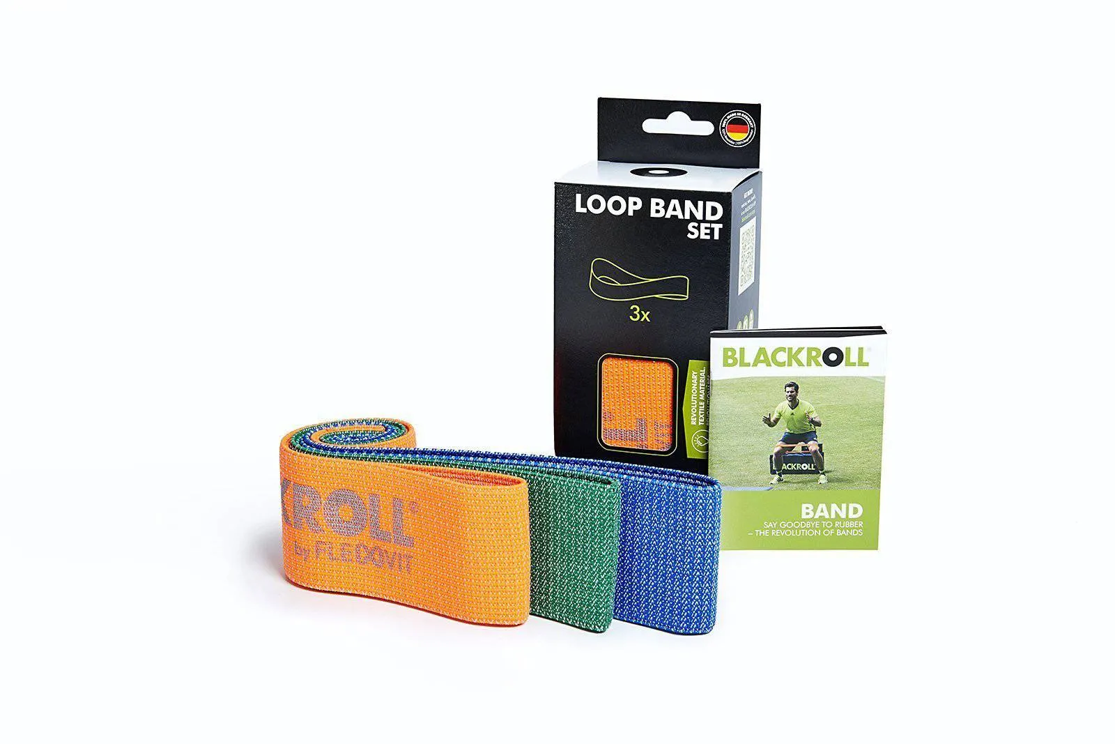 BLACKROLL - Loop Band Set, Resistance Bands for Yoga, Pilates, Exercise Bands Set for Working Out, Training, and the Gym, Booty Bands for Hip and Glutes, for Men and Women, Set of 3