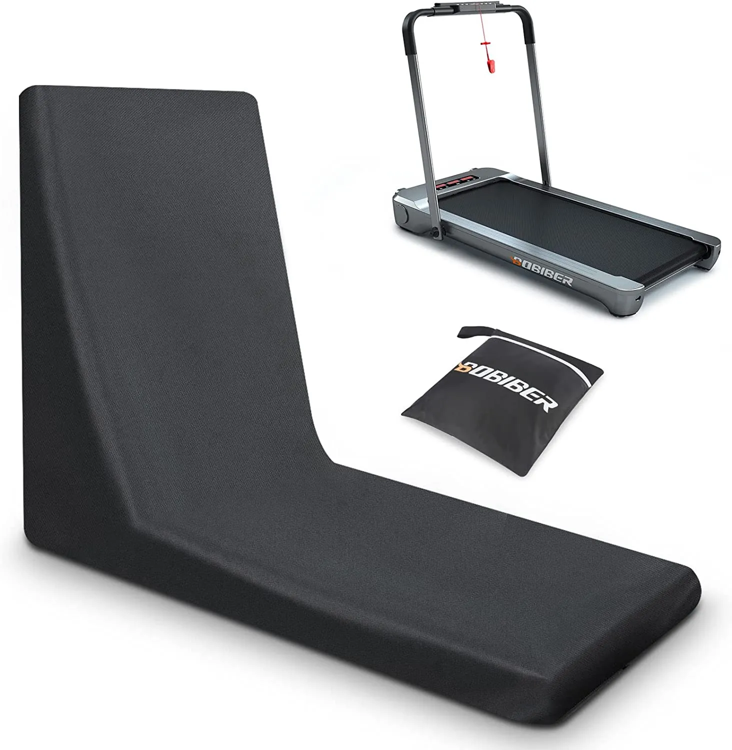 Bobiber Under Desk Treadmill, 2 in 1 Folding Treadmill 265 lb Capacity 3.0 HP Widen Running Belt Walking Pad to Increase Productivity and Promote More Restful Sleep