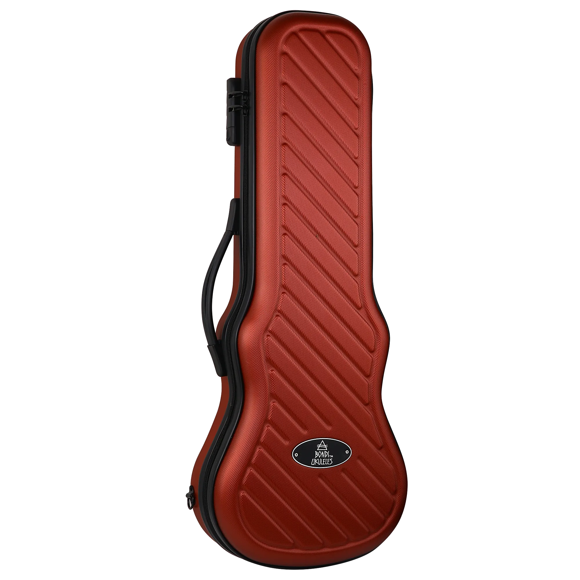 Bondi Shock-Rock Tenor Ukulele Hard Case - Red