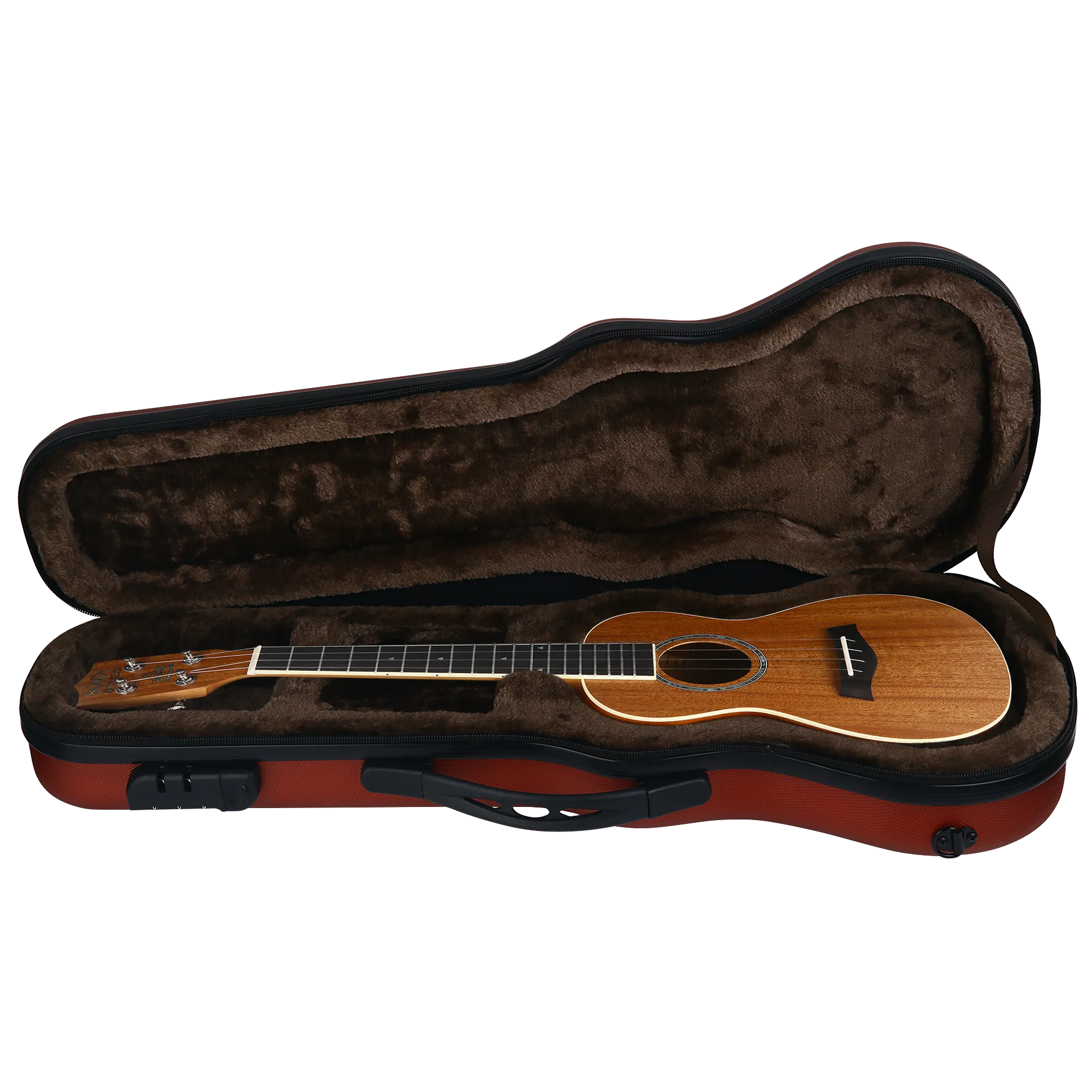 Bondi Shock-Rock Tenor Ukulele Hard Case - Red