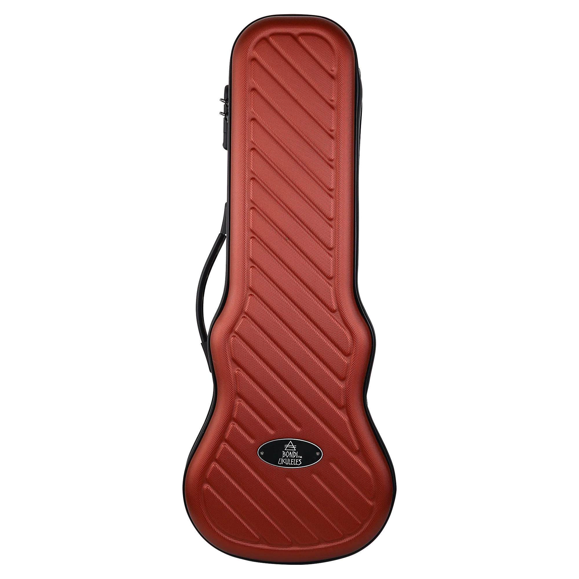 Bondi Shock-Rock Tenor Ukulele Hard Case - Red