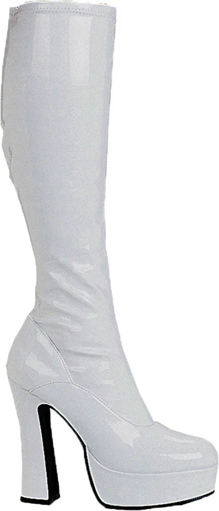 Boot Chacha White Size 9  Costume Accessories
