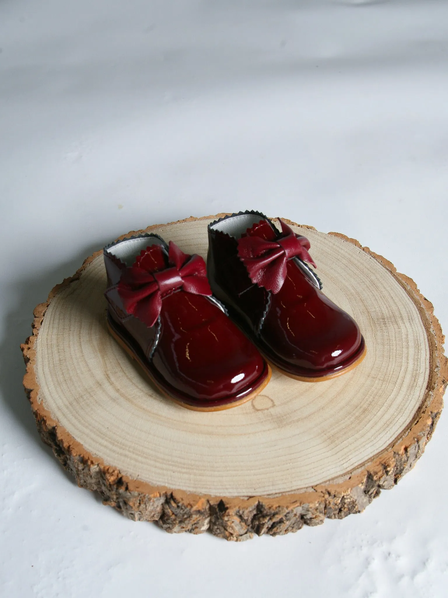 Borboleta burgundy 'Sharon' Leather Bow Boot