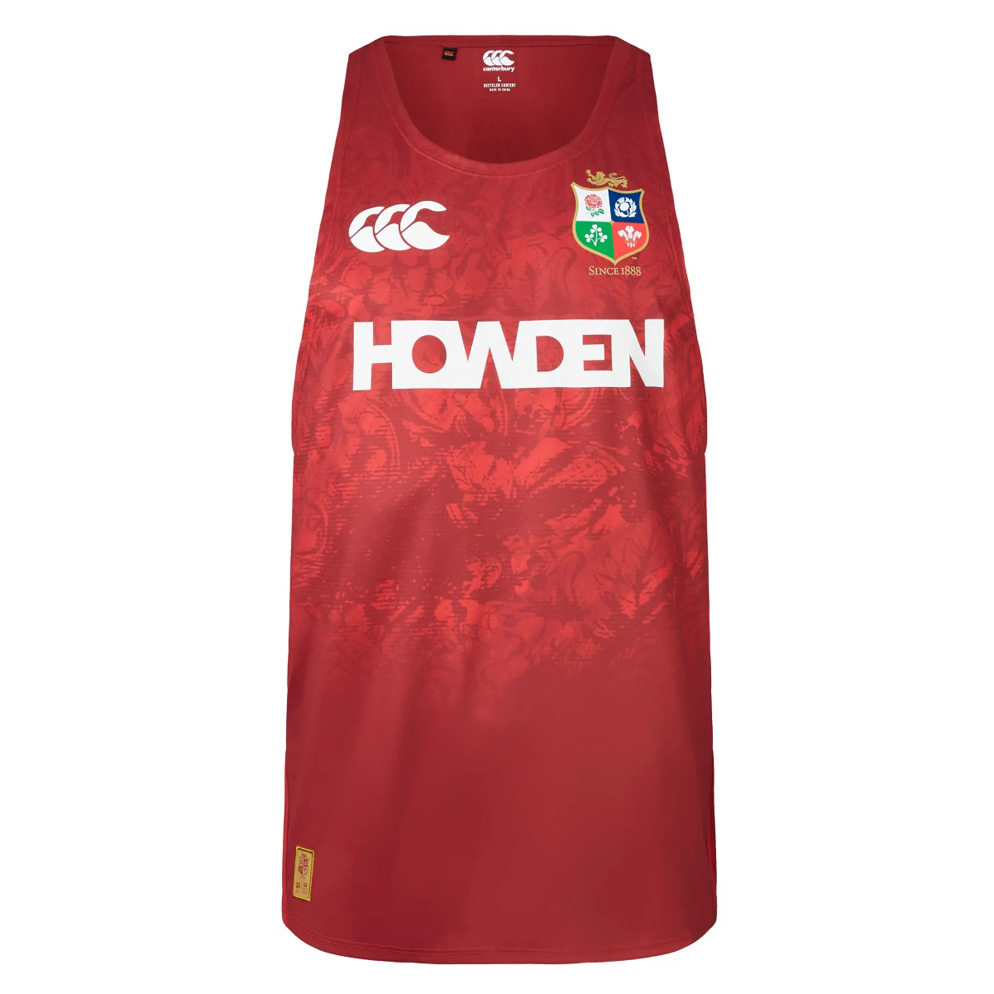 British & Irish Lions 25 Poly Singlet by Canterbury