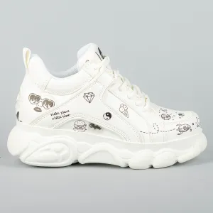 BUFFALO CLD CORIN GRAFFITI BLACK/WHITE