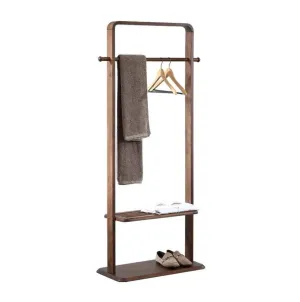 B.YDCM - Coat Rack Solid Wood Coat Rack Bedroom Floor Storage Hanger Simple Clothes Rack Home Hanger (Color : B)