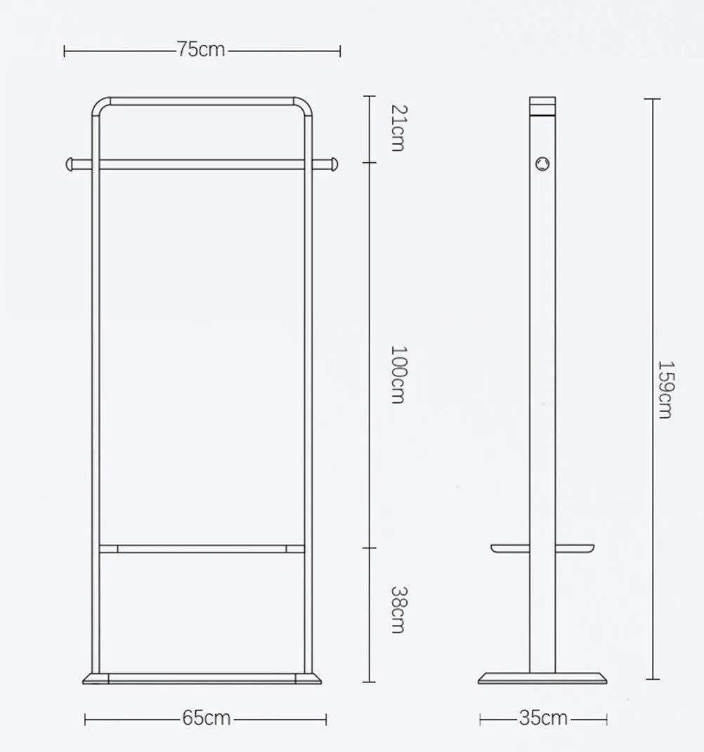B.YDCM - Coat Rack Solid Wood Coat Rack Bedroom Floor Storage Hanger Simple Clothes Rack Home Hanger (Color : B)
