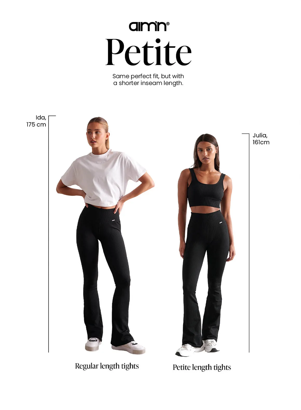 Cacao Ribbed Seamless Flare Tights